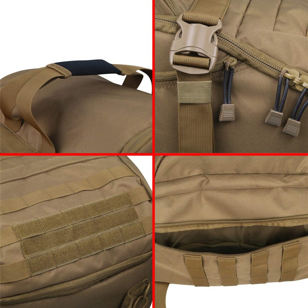 Travel Duffel Bag for Weekend Overnight Bag Waterproof Small Large for Men Women 30L 45L 85L Coyote - Image 6